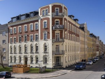 Sehr schön sanierte 2-Zimmerwohnung im Altbau mit Fußbodenheizung, Parkett und Balkon !, 09130 Chemnitz, Wohnung