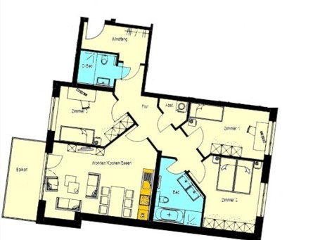 Traumhafte 4-Zimmerwohnung im Neubau mit Aufzug, Parkett, Balkon ! - Foto 2