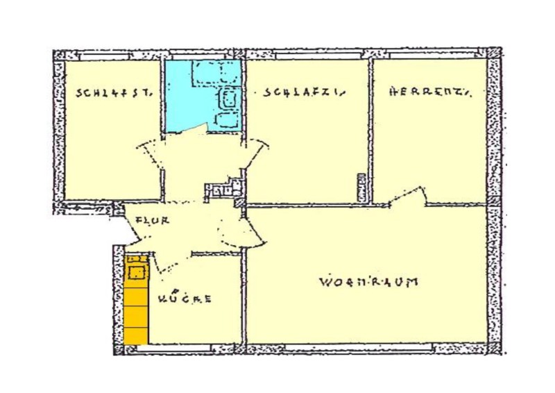 Teilsanierte Wohnung im beliebten Süden Leipzigs ! - Photo 4