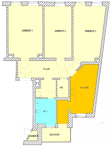 Geräumige 3-Zimmerwohnung im Herzen von Gohlis - Photo 5