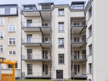 Sanierte Altbauwohnung mit Balkon, Garten und Fußbodenheizung!, 09130 Chemnitz, Wohnung