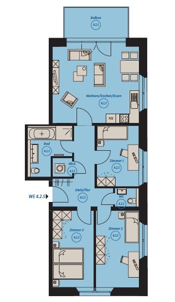 Exklusive 4-Zimmerwohnung in der ehemaligen Sternburgbrauerei ! - Photo 5